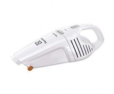 Electrolux Rapido ZB5003W - Aspirateur Ã Main sans Fil et sans Sac - Roulettes Anti-Rayures - 3 Batteries Rechargeables - Couleur : Blanc glacier