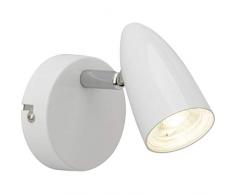 Brilliant G50710/05 Spot PatÃ¨re, Metal/Plastique, Blanc/Chrome