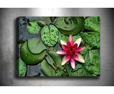 Bonamaison Peinture sur toile, multicolore, 70 x 100 cm - Conçu et fabriqué en Turquie