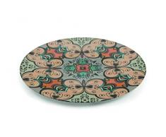 Villa dEste Home Tivoli 2419615Â Set tzigane plat rond, mÃ©lamine, Multicolore
