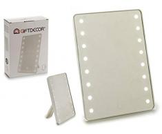 ARTE REGAL Miroir 8 lumières LED 22 x 17 cm