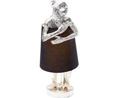 Lampe de table en forme dâanimal, Singe argentÃ©/noir, 23 cm