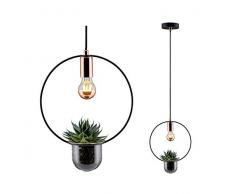 Paulmann Elric Lampe sur pied Suspension Schwarz, Kupfer