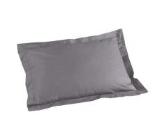 Douceur dIntérieur Taie dOreillers - Gris Souris 100% Coton 50 x 70 cm