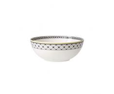 Villeroy & Boch Audun Ferme Plat creux, 1,25 l, Porcelaine Premium, Blanc/Gris