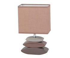 Honsel 53621 Lampe de table, E14, Marron