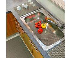 DECORLINE Tubulo Tapis Multi-Usages PVC Taupe 32 x 43 cm