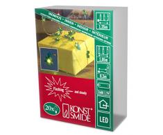 Konstsmide 1268-900 Guirlande Sapin avec Clignotement + 20 LED Vert 1,5 V