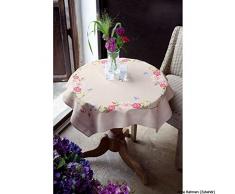Kit nappe Fleurs roses avec papillons