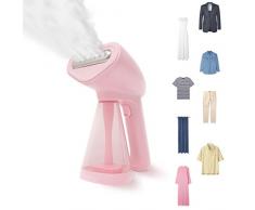 Fridja f10 Vestiaire portatif de vÃªtements, vapeur puissante de tissu de 1500W, vapeur portative de voyage, fer Ã vapeur, parfait pour la maison et voyageant (Rose)