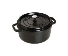 Staub 1102425 Cocotte Ronde Noir - 24 cm