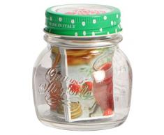 Bormioli Rocco les amateurs de nourriture quatre saisons assortis Vase avec capsule, verre/aluminium, couleurs assorties, 34.1 x 25.6 x 20.8 cm (Unité-1)