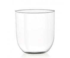 H&H Lot de 6Â Gobelet Verre Drop Eau, 380Â CC
