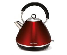 Morphy Richards 102004 bouilloire électriques, 2.2 W, 1.5 liters, Rouge Noir