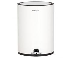 Sealskin Poubelle de Salle de Bain, Acier Inoxydable, Blanc, Taille Unique