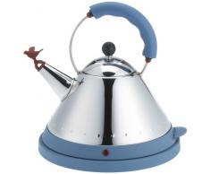 Alessi MG32 AZ Bouilloire Ãlectrique sans Fil Acier Inoxydable et RÃ©sine Thermoplastique Bleu
