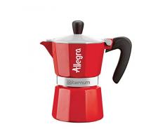 Bialetti 6011 CafetiÃ¨re italienne Allegra pour 1 Tasse Rouge