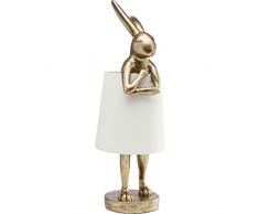 Lampe de table en forme dâanimal, Lapin doré, 23 cm