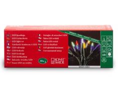 Konstsmide 6302-500 Mini Guirlande 35 LED Multicolores Retro Design + Câble Vert 230 V
