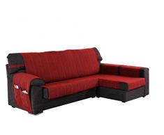 Martina Home Ribera Couvre Chaise Longue, Bras Droit 32x240x8 cm Rouge