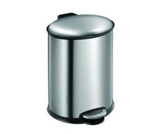 EKO Elipse Poubelle à Pédale Métal Inox 30,1 x 27,4 x 40,8 cm 12 litres