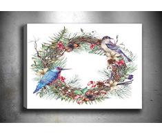 Bonamaison Peinture sur toile, multicolore, 40 x 60 cm - Conçu et fabriqué en Turquie