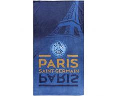 PSG 044213 Drap de Plage Eiffel Coton Bleu 85 x 160 cm