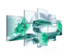 Tableau decoration murale Tulipes de fleurs 200 x 100 cm - XXL Impression sur Toile Salon Appartment 5 Parties - prÃªt Ã accrocher - 206351c