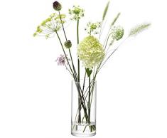 LSA International Vase Colonne de H28 X Ø13 cm Clair