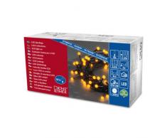 Konstsmide 3691-007 Guirlande Cabochon Globe + 80 Micro LED Jaune + CÃ¢ble Noir 24 V