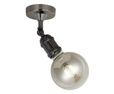 wonderlamp Centenial Applique murale Vintage E27, graphite, 15Â x 10Â cm