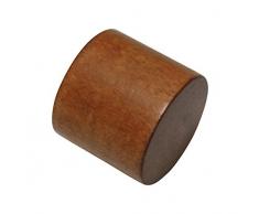 Gardinia, 2 x Embout, Bois, Cerisier, pour Rideaux Ã 25 mm