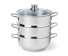 Excelsa 47121 Cuiseur Vapeur en INOX 4 piÃ¨ces