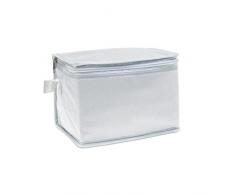 eBuyGB Isotherme Sac Isotherme avec Bordure, Non tissÃ©, Blanc, 0.99Â x 0.99Â x 0.99Â cm