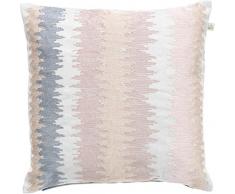 Dutch Decor Coussin Lenda 45x45 cm Gris Clair/Multi - Coussins Déco - Oreiller Décoratif - Déhoussable - Zippé