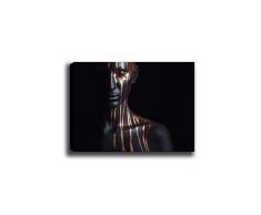 Bonamaison Peinture sur toile, multicolore, 30 x 40 cm - Conçu et fabriqué en Turquie