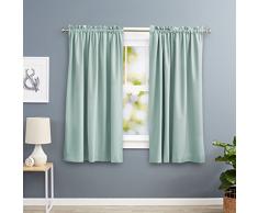AmazonBasics Rideau doccultation Calorifuge, Vert (Green sea), 117 x 137 cm
