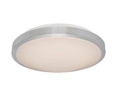 Globo 12 W en Aluminium brossé 1 x LED Lampe de plafond Robyn