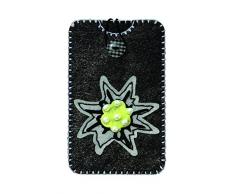 Kleiber 15 x 7.5 cm Kit Assemblage araignées de Halloween Housse Feutre Smartphone Enfant