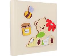 Fabula Album Photo Ours Fleurs 20x24 Multicolore