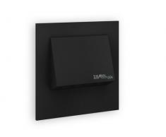 ledix 11â221â62, Applique murale LED, aluminium, noir, 7,3Â x 7,3Â x 4,75Â cm