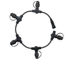 Best Season 490-21 System 24 LED Câble de répartition Anneau souple Env. ø 55 cm 5 connexions