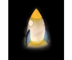 FUN HOUSE 713115 713116 Espace Fusee Lampe dambiance pour Enfant, Gris