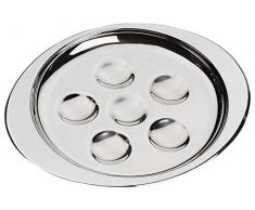 Plat à escargots 6 places inoxydable