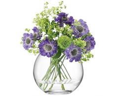LSA International Vase Rond - Transparent, Verre, Claire, 16 cm