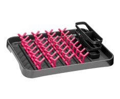 Premier Housewares 0806569 Ãgouttoir à Vaisselle Gris/Fuchsia