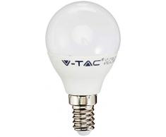 V-Tac Lot de 3 ampoules LED E14 VT-2156 Saver Mini Globe OLIVA SKU(7357-7358-7359) (Blanc chaud)