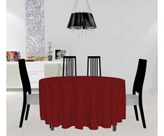 Soleil docre Galaxy Nappe, Polyester, Rouge, Diametre 180 cm