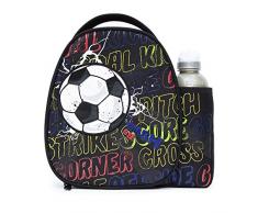 Smash Sac à déjeuner Isotherme et Bouteille de 500 ML Noir 8,5 x 25,5 x 25 cm