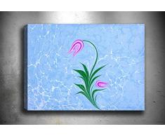 Bonamaison Peinture sur toile, multicolore, 50 x 70 cm